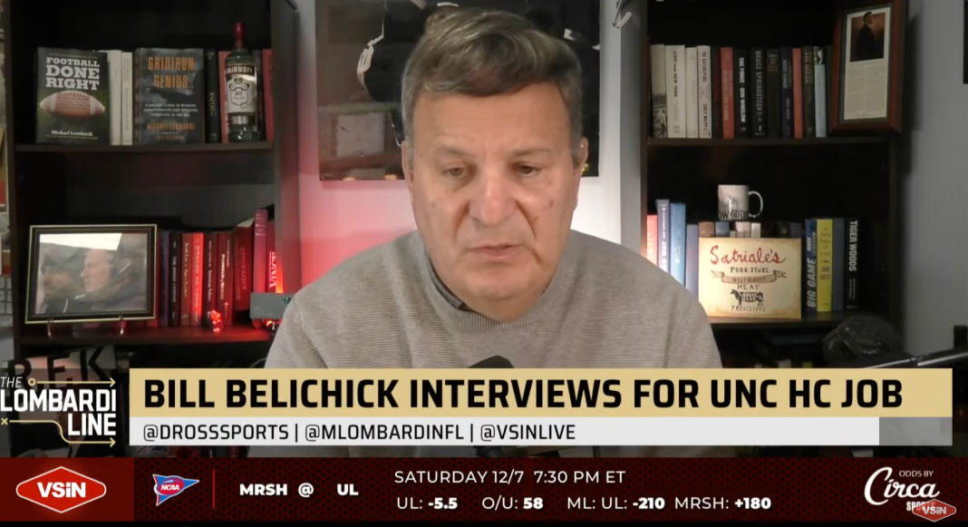 VSiN Host Michael Lombardi Leaving to Join Bill Belichick at University of North Carolina
